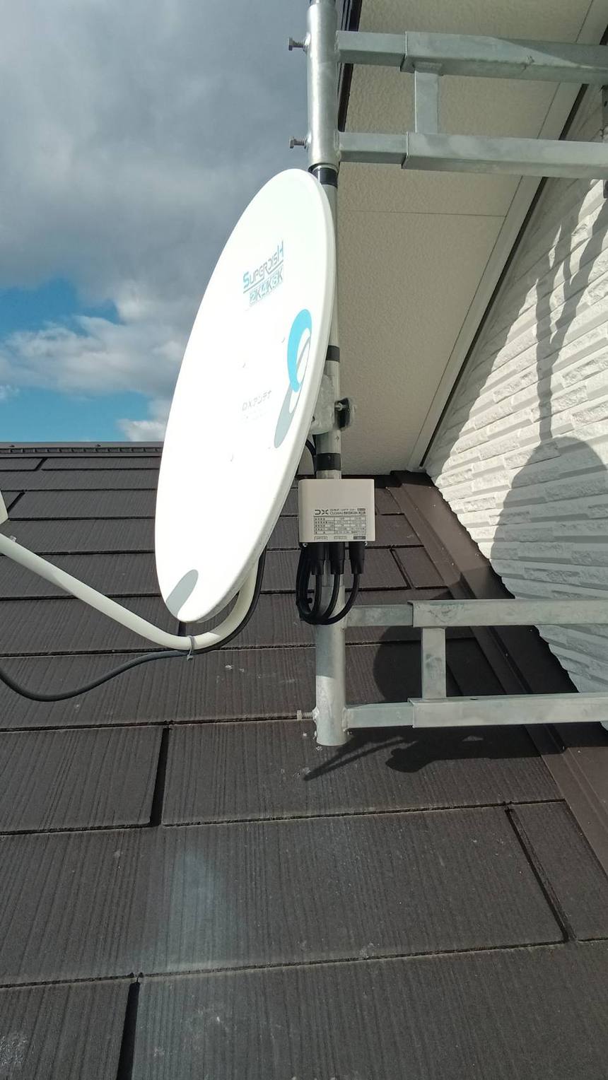 豊橋市牧野町でのブースター交換（CS/BS-IF・UHF 2K4K8K対応）（施工前）